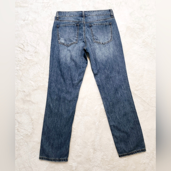 Dex Ripped Blue Fadewash Straight Leg Jeans. Womans Size 27. - Picture 15 of 16